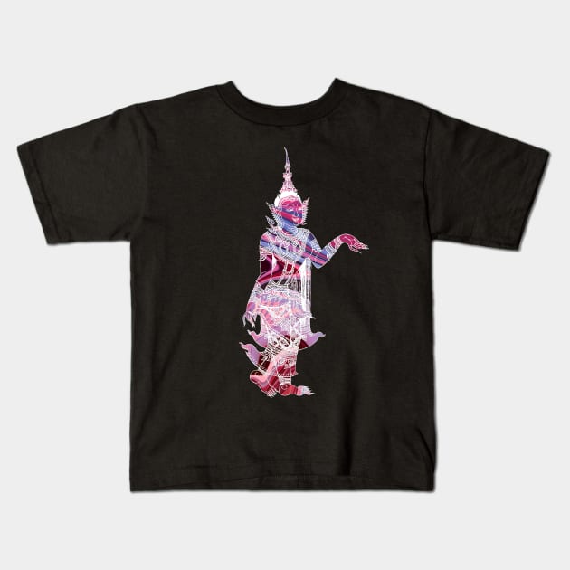 Thailand Kinnaree – Figure Of Spiritual Good Fortune Kids T-Shirt by VintCam